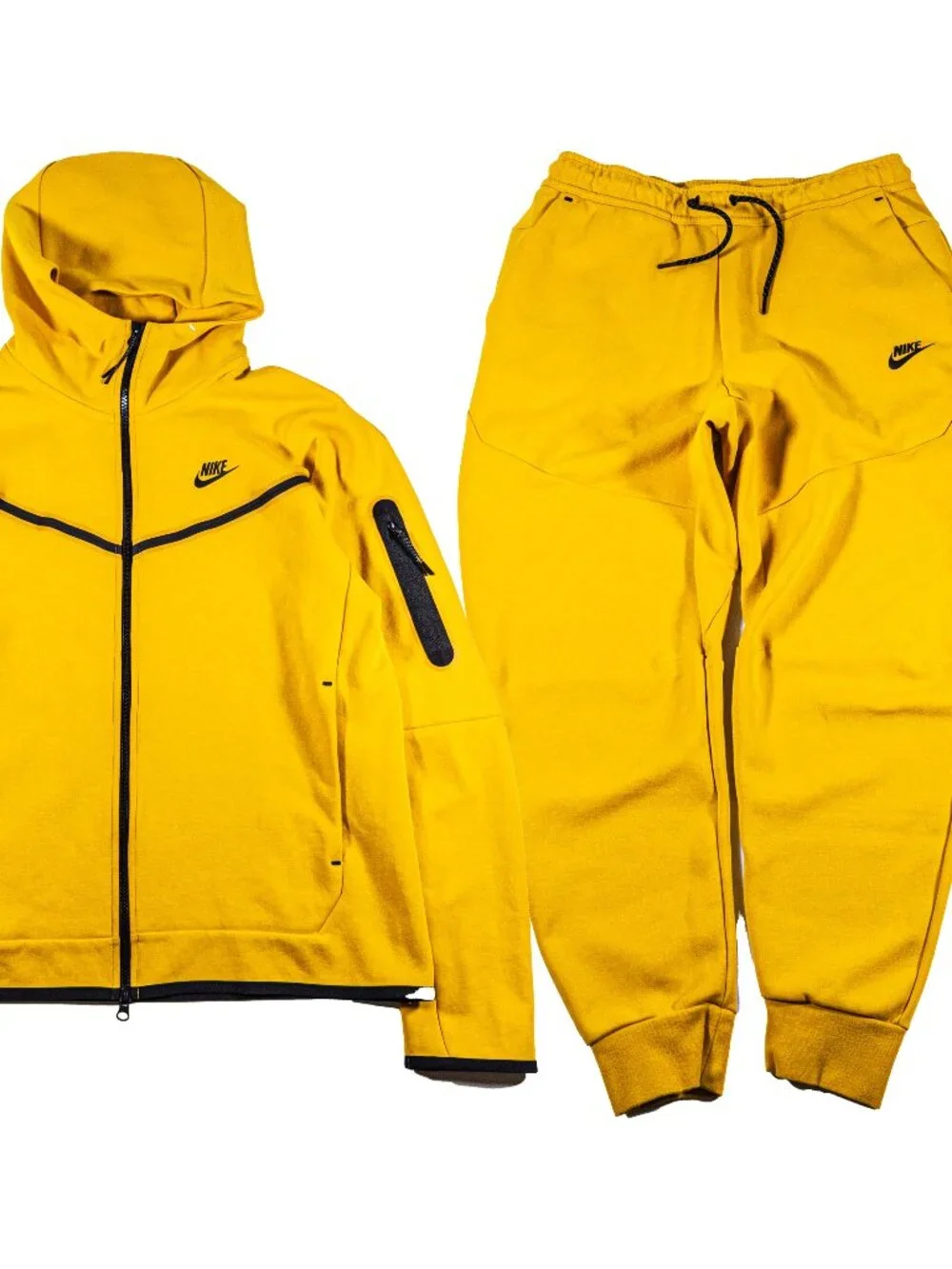 Nike Tech Fleece Tracksuit Dark Sulfur CU4489-743 CU4495-743 Medium Hoodie Pant